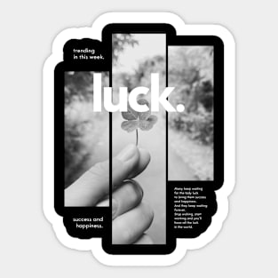 The Black Luck Sticker